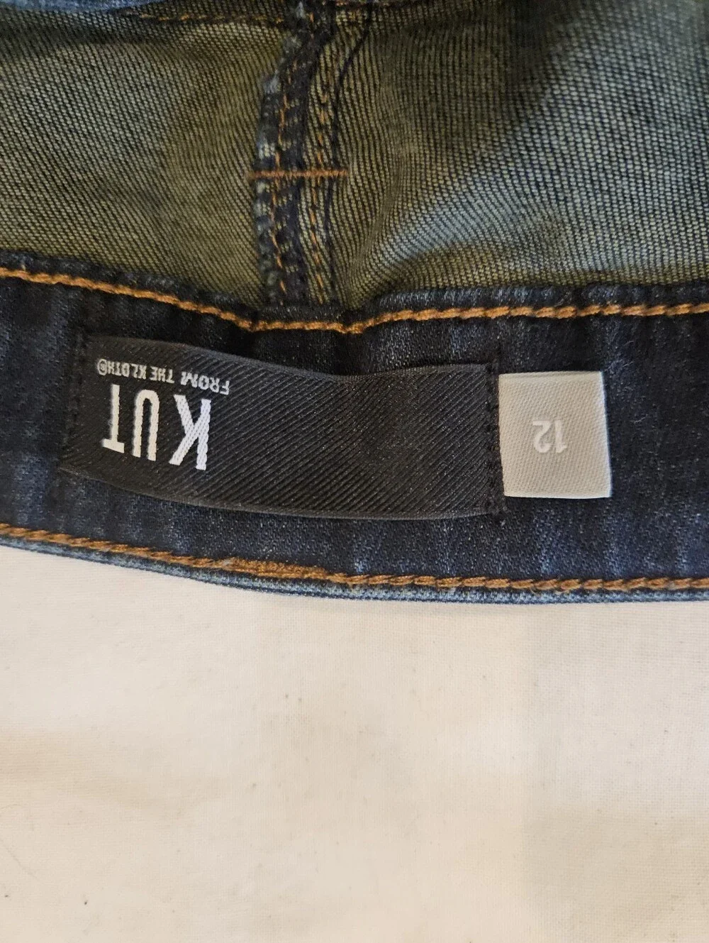 KUT From The Kloth Womens Size 12 Natalie High Rise Bootcut Stretch Denim Jeans.